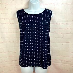 Banana republic silky nautical polkadot Cami blouse/tank top
